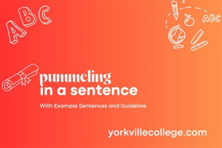 How do i use the word pummeling in a sentence?
