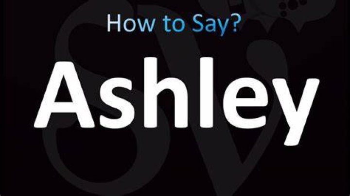 How to spell ashley?