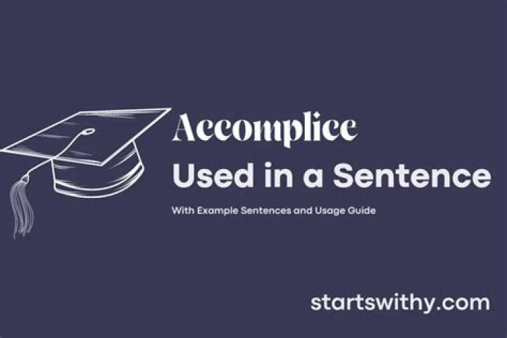 How to use accomplice in a sentence?