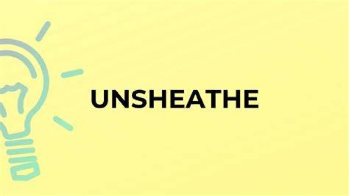 Is there a word unsheathe?