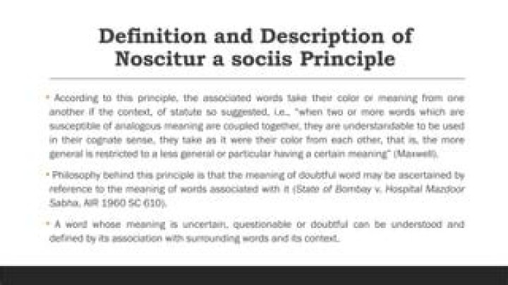 What's noscitur a sociis?