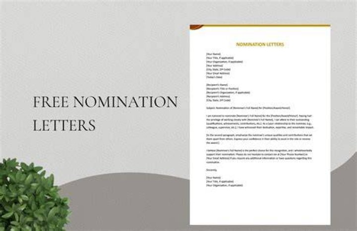 What is nomination example?