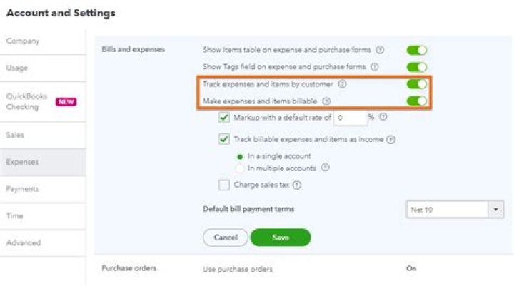 When assigning billable expenses to a customer the bill?