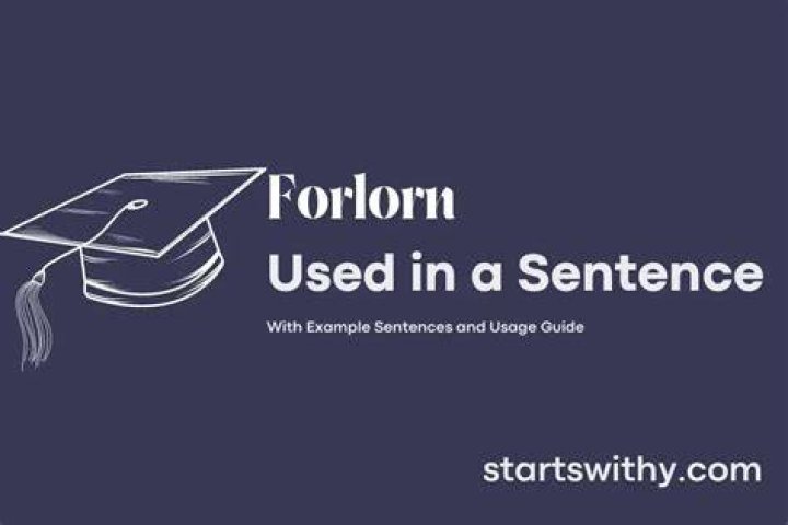When to use forlorn?
