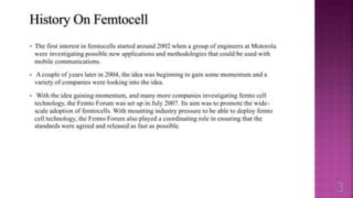 When was femtocells invented?