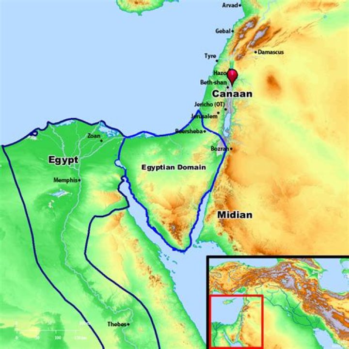 Where is the biblical canaan located?