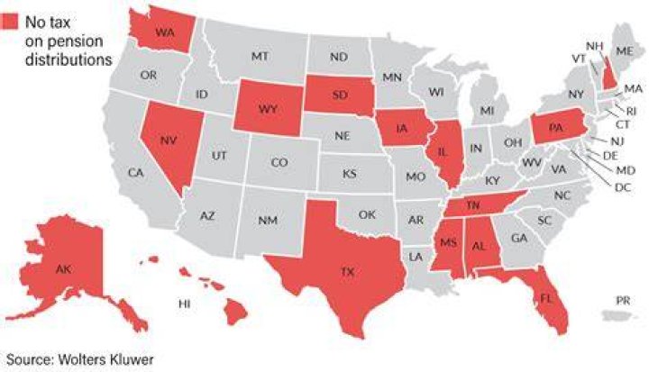 Which states do not tax retirements?